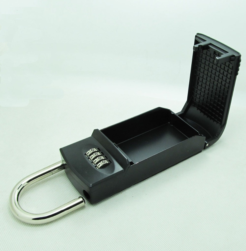 Kontor hemmelige låse hængelås tastet sikkerhed gym gym mekanisk adgangskode dørlås nøgle opbevaringsboks arrangør, stor metal størrelse sort
