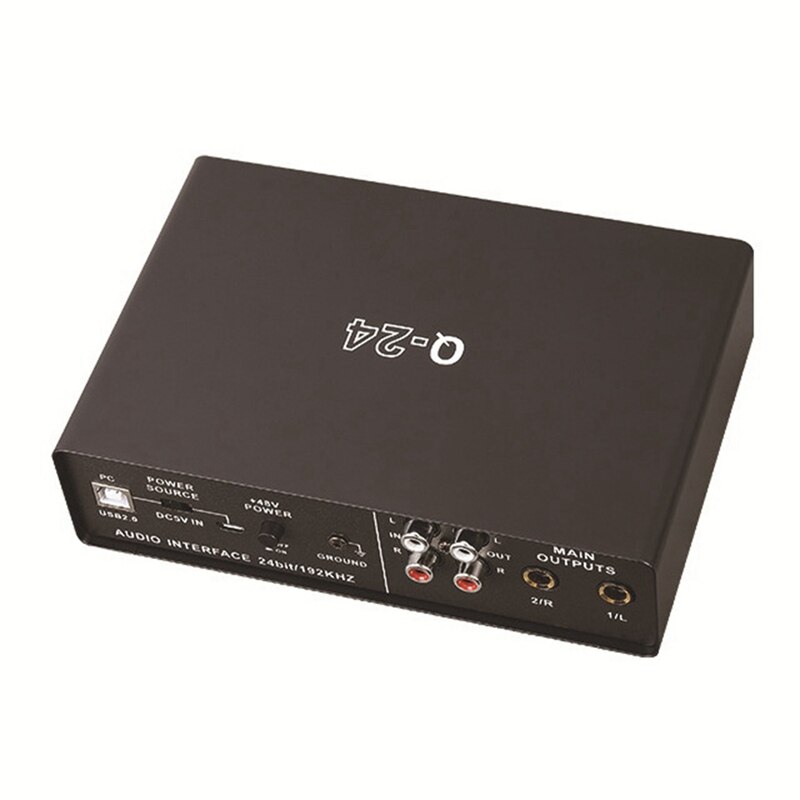 Externe Geluidskaart Twee Ingang En Vier Output 48V Phantom Stereo Geluidskaart Plug En Play Geschikt Voor Windows linux Pc