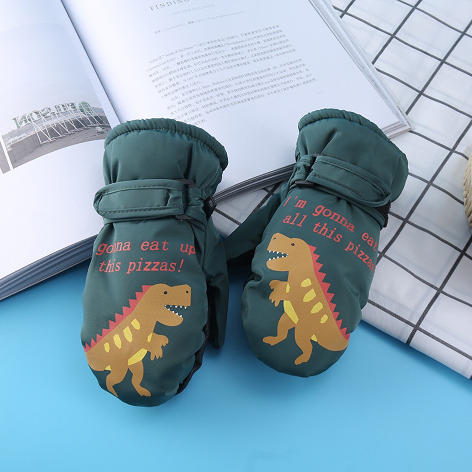 2-16Years Kids Winter Warme Handschoenen Winddicht Kinderen Jongens Meisjes Ski Fietsen Klimmen Outdoor Handschoenen Waterdicht Anti-Slip Wanten