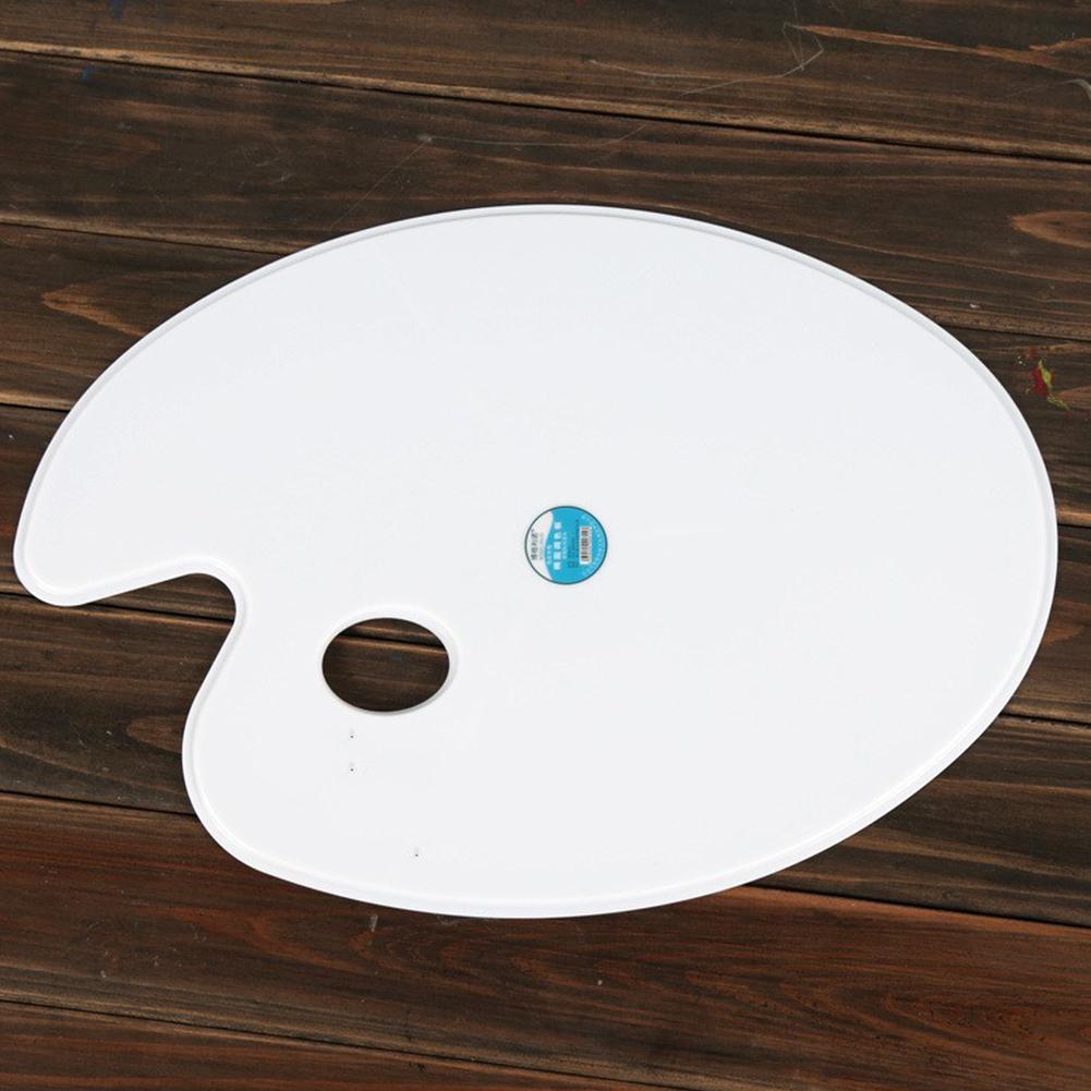 Adeeing Simple Stylish Color Palette Oval Shape Water Painting Pigments Board Tool Drawing Art Tool r20