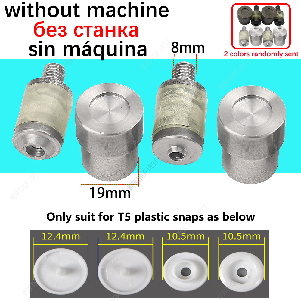 Aluminium handpons persmachine en stalen matrijzen voor drukknopen oogje doorvoertule parel klinknagel jeans knop mal naaien accessoire: Marineblauw