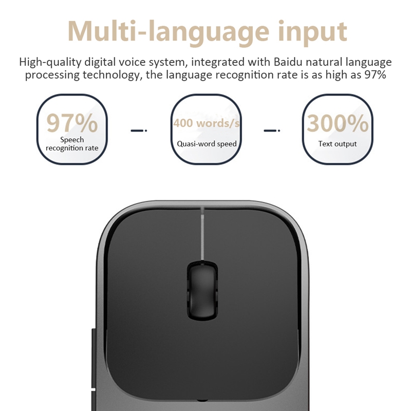 AI Bluetooth Mouse Instant Voice Translator Wireless Charging Mouse Intelligent Language Translation