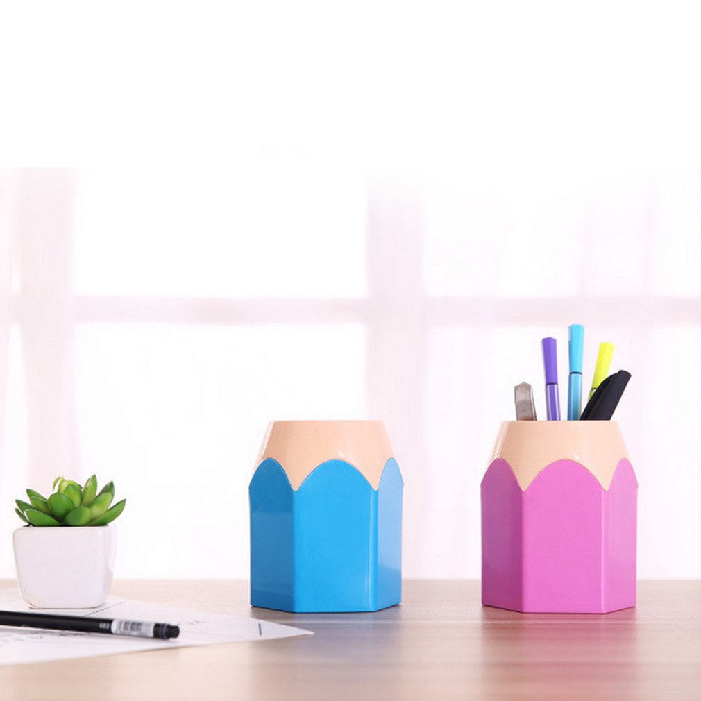 Kontor tilbehør penneholder pen organizer blyantholder container papirvarer skrivebord organizer ryddelig container kontor organizer