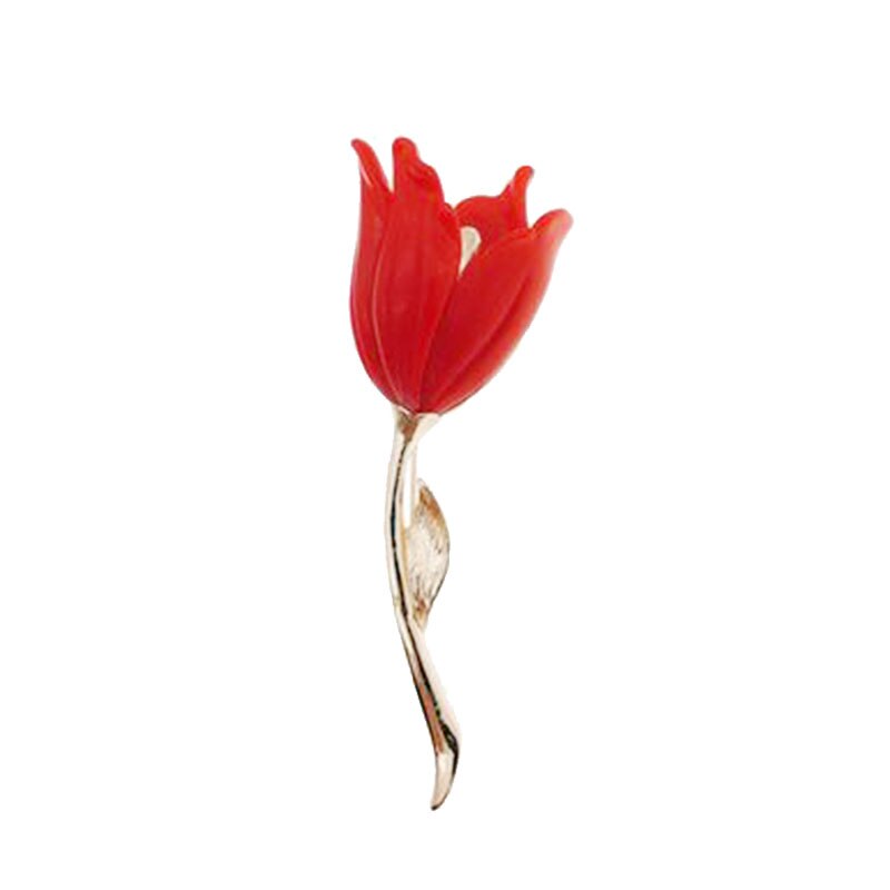 Huanzhi Vintage Elegante Jas Accessoires Metalen Shell Bloemen Dier Tulp Vlinder Broche Voor Vrouwen Partij Sieraden: G Golden pole