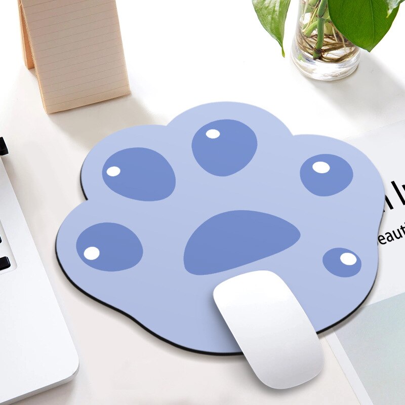 Kawaii Desk Pad Cute Mouse Pad Cat Pow Gaming Deskpad Desk Mats Office Accessories Mat for Mice Mouse Gamer: J