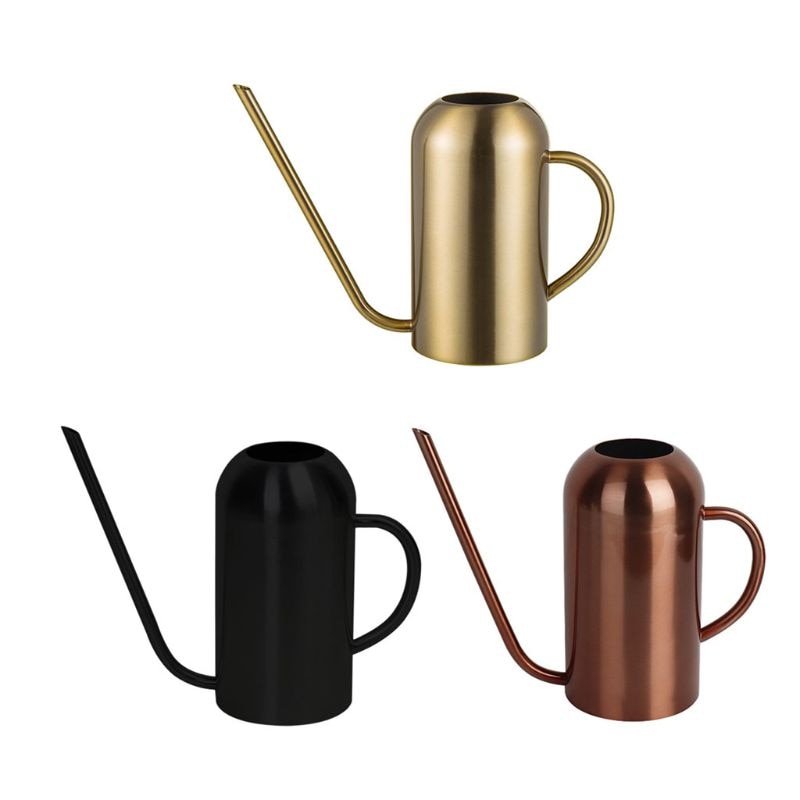 Stainless Steel Watering Can with Long Spout Modern Style Watering Pot,53oz/1.5L 667A