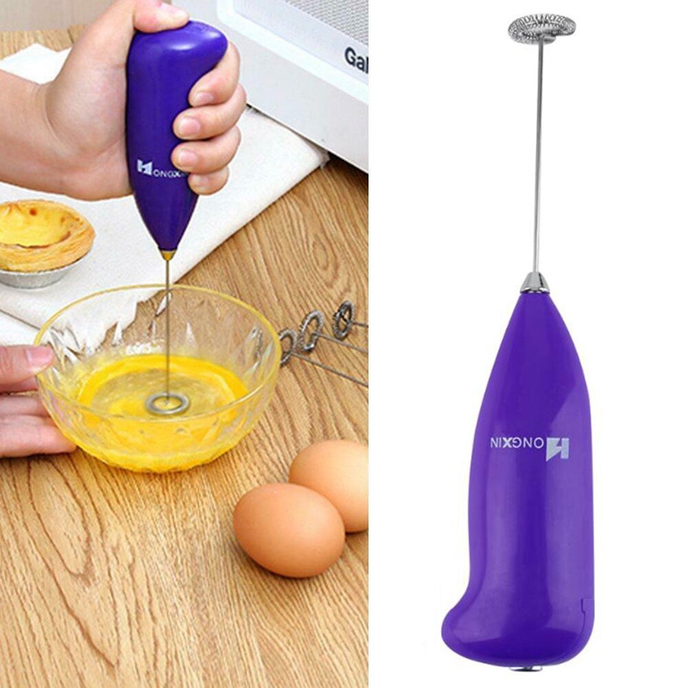 Minikök ägg kaffe mjölkmixer el handvisp mixer mjölkskummare non-stick, smidig och lätt att hantera