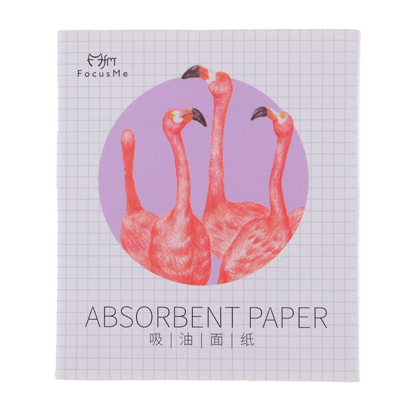 Paquete de 50 unidades de papel absorbente de aceite para limpieza Facial, herramientas de belleza, color azul, verde, rosa y morado: 50pcs Purple