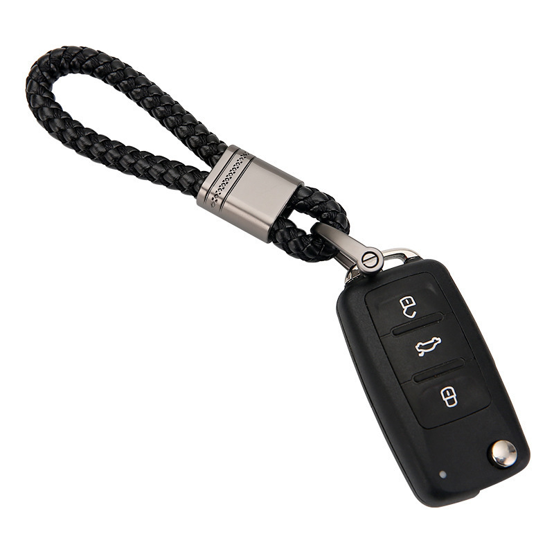 Handgewebter Schlüsselanhänger aus Leder, Auto-Schlüsselanhänger, für Männer und Frauen, Seil, Schlüsselanhänger, Taille, Schlüsselanhänger, Charme, Schlüsselhalter, , Schmuck