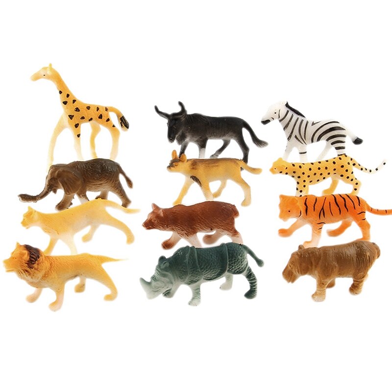 Zoo dyr - dyrespil sæt - børns sjove legetøj: Default Title