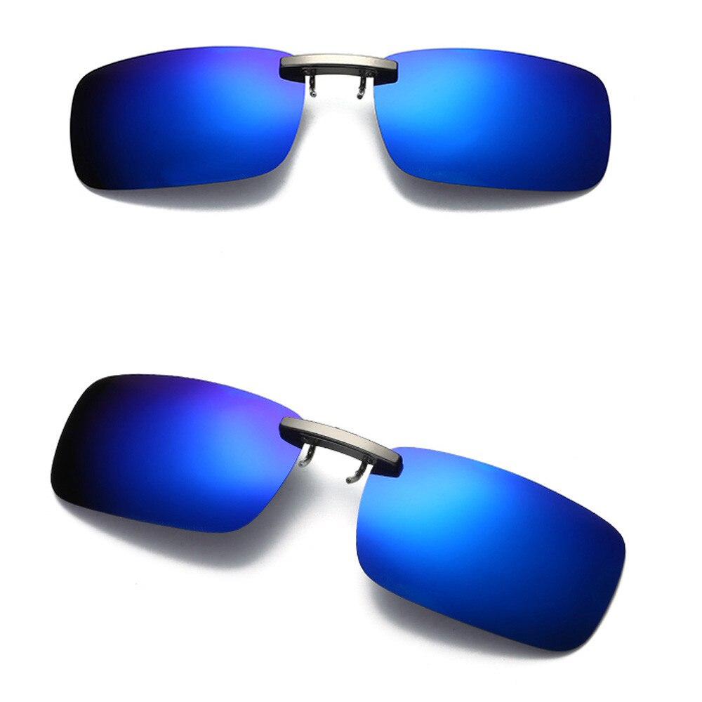 Lente de visión nocturna desmontable conducción Metal polarizado Clip en gafas de sol gafas de conductor de coche
