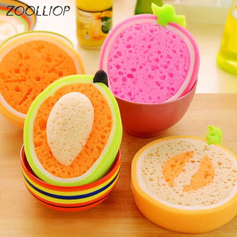 Cepillo para lavar platos de cocina, limpieza de frutas creativas, ducha de bebé, esponja de baño suave, cepillos de toalla de baño de dibujos animados para niños