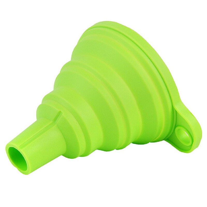 1pc mini køkken tilbehør gadgets nyttige sammenklappelige stil tragt tragt beskyttende silikone gel sammenfoldelige køkken køkkenredskaber