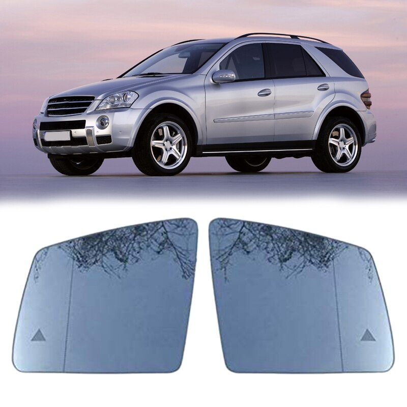 Car Replacement Heated Blind Spot Warning Wing Right Rear Mirror Glass for Mercedes-Benz GL ML GLE Class W164 W166