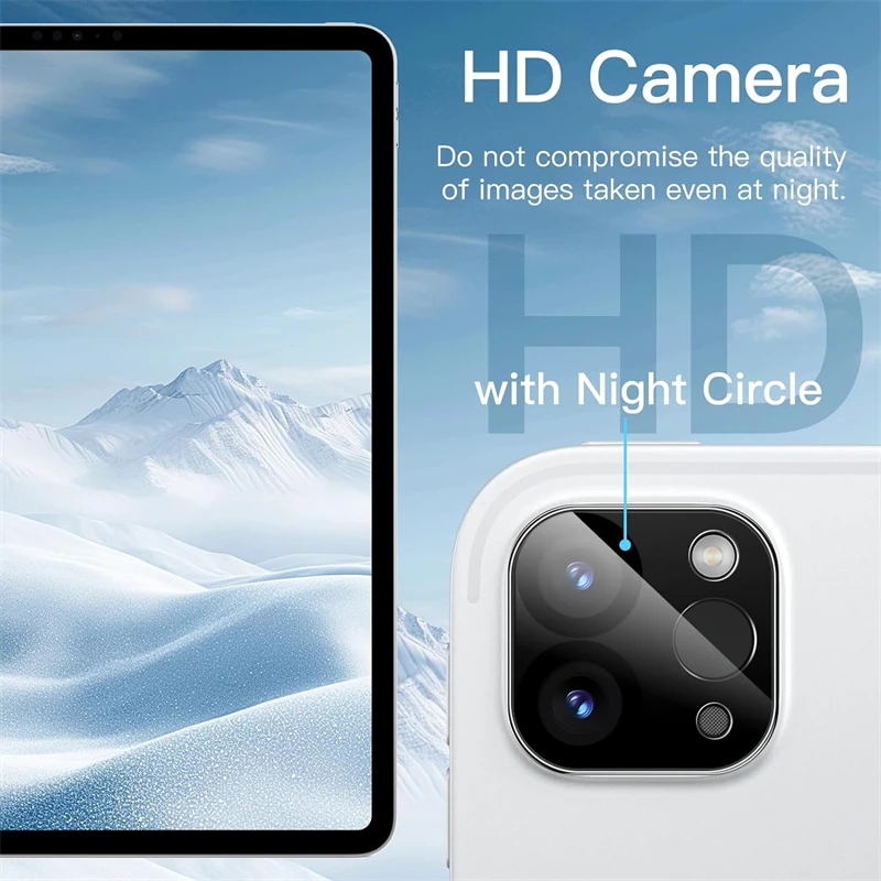 3PCS Camera Lens Protector Tablet Case for IPad Pro 11 12.9 Inch I Pad Air 6 10.9 HD Clear Tempered Glass Cover