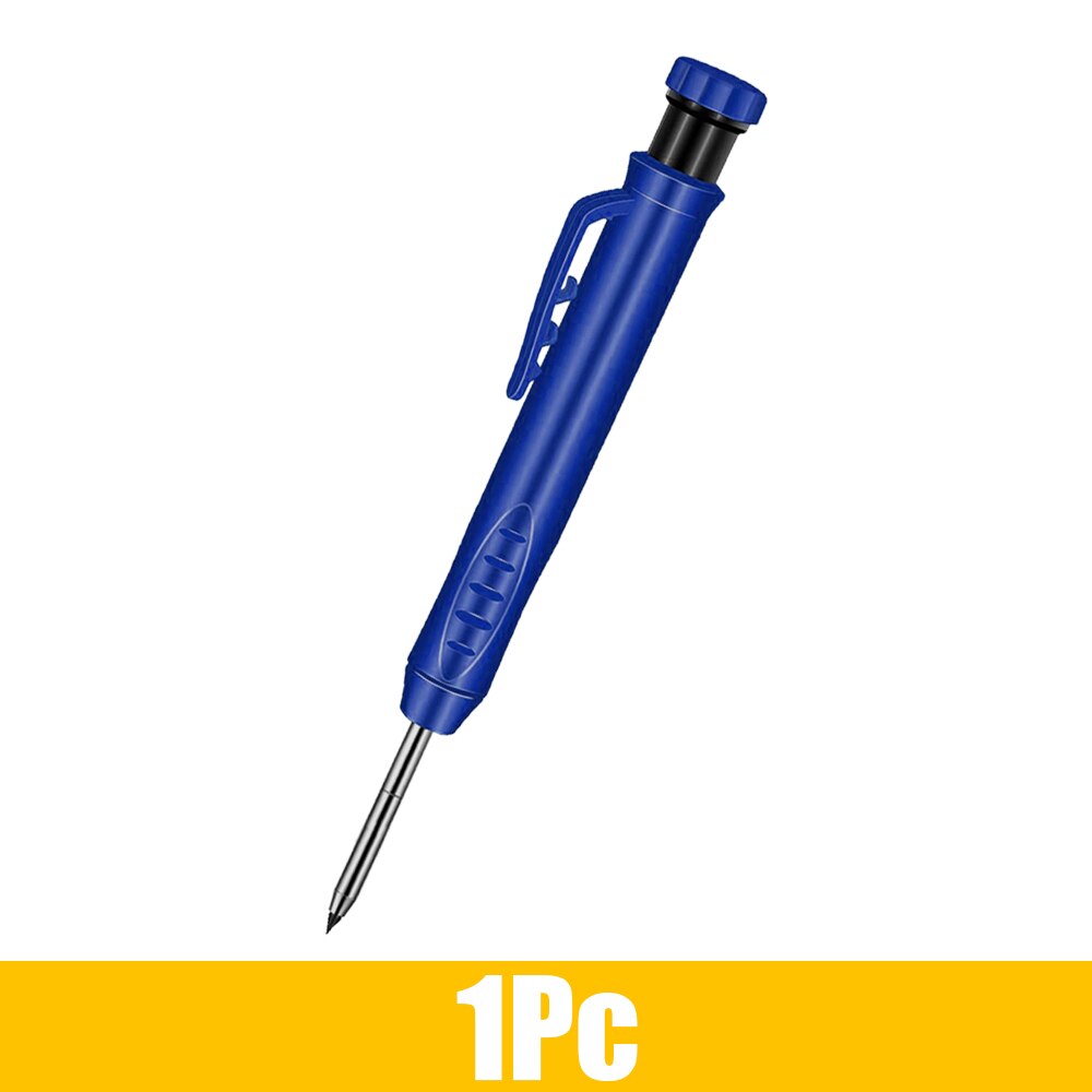 Solidny stolarz ołówek robić obróbki drewna znakowanie narzędzia robić prac budowlanych rysowanie Scriber z wbudowaną ostrzałką: niebieski Pen