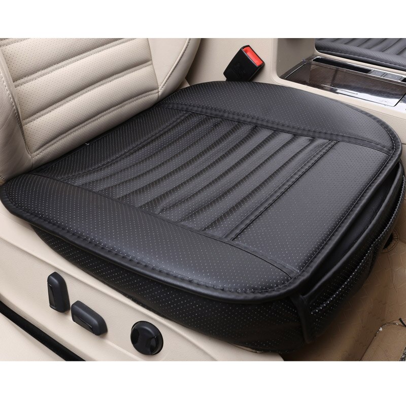 Auto Seat Cover Makkelijk Installeren Auto Zitkussens, non-Rollding Up Pads Enkele Niet Glijbaan Niet Beweegt Bamboe-Bon Covers E1 X25: black full 1pcs