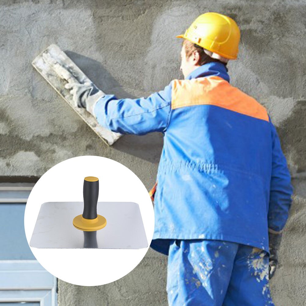 Plaster Hawk Aluminium Heavy Duty Plastering Tool with TPE Handle for Cement Mortar Drywall Concrete Finishing