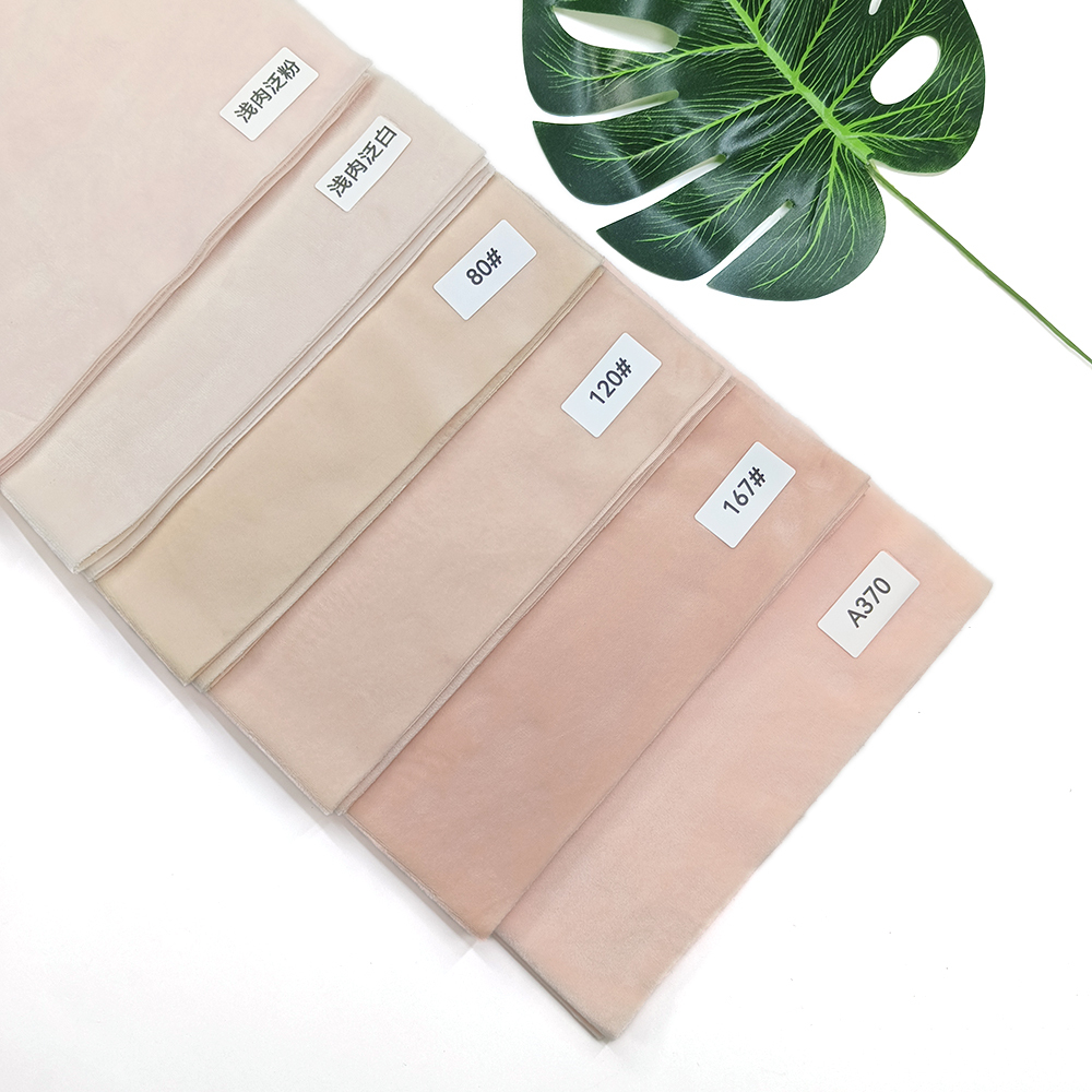 1mm Haufen Baumwolle Puppe Haut Stoff Fabrik Spezielle Haut Farbe Stoff Kristall Super Weiche Kurze Plüsch Stoff Diy handgemachte Tuch