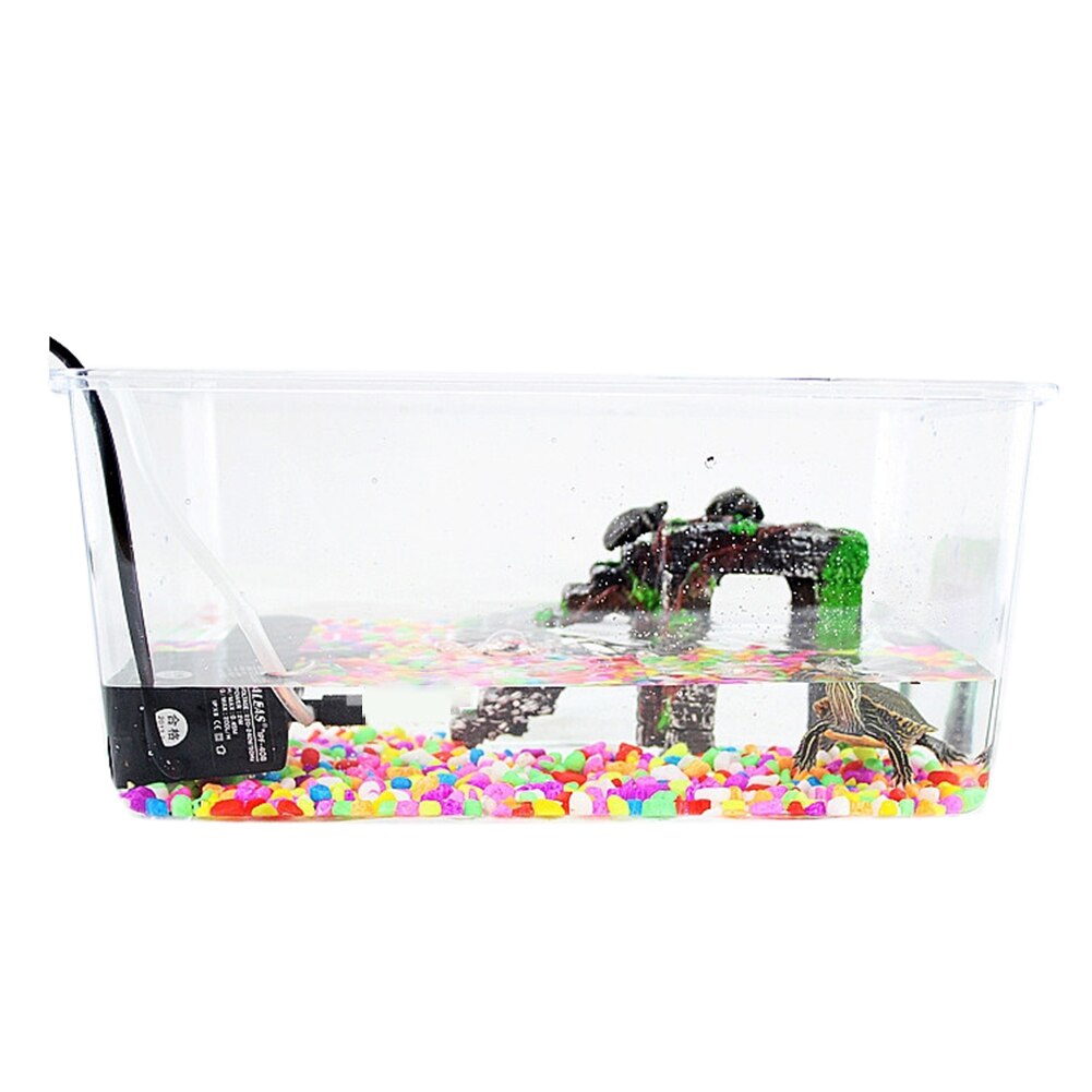 Aquarium Fish Tank Simulation Pet Turtle Terrace Resin Turtle Step Climbing Terrace Island Reptile Hide Point Aquarium Landscape