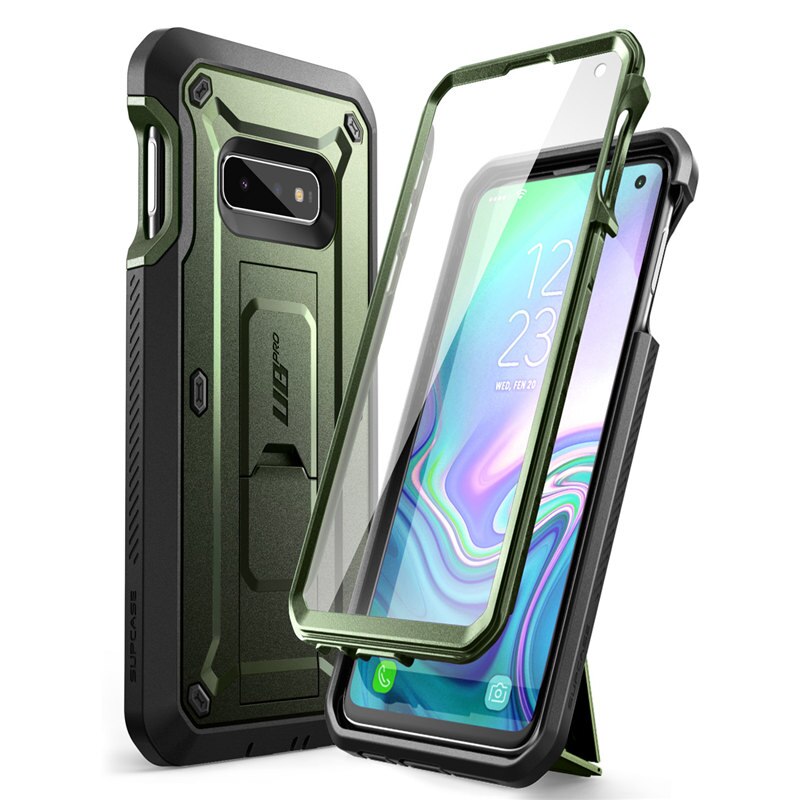 SUPCASE-funda para Samsung Galaxy S10e de 5,8 pulgadas, carcasa resistente de cuerpo completo, con Protector de pantalla incorporado y soporte, UB Pro: Green