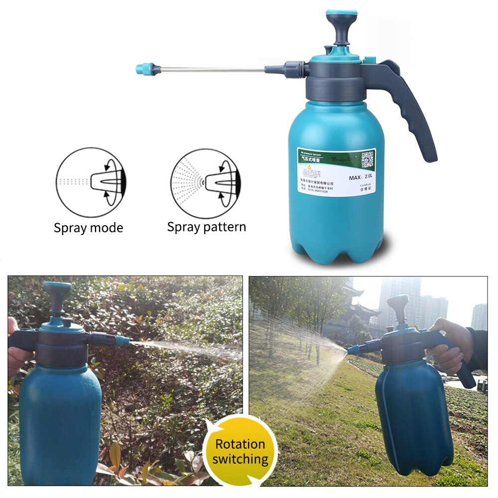 2L Adjustable Hand Pressure Trigger Sprayer Bottle Garden Spray Bottle Plant Irrigation Watering Can Sprayer