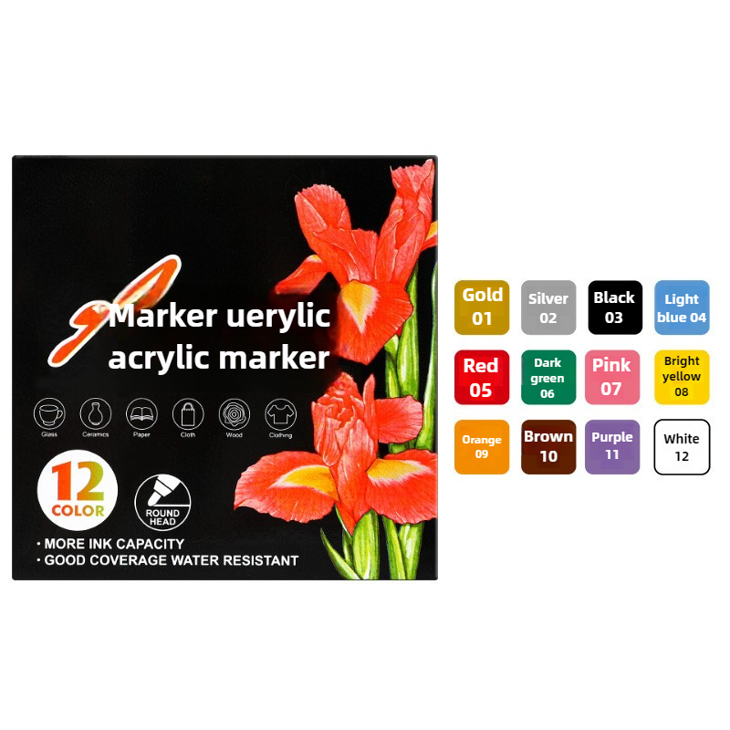 Liquid Chalk Markers-Washable & Wet Erase Chalk Maker Pens For Blackboard Whiteboard Light Bulb Glass Window Graffiti Art ﻿: WHITE