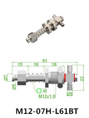Manipulator fixture anti-rotating suction cup seat sucker bracket M12 Robot Vacuum Pad: M12-07H-L61BT