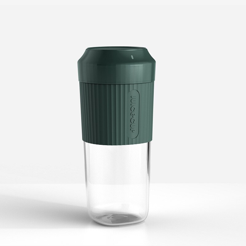 350ml Mini Portable Blender Electric Mixer Food Processor Smoothie Maker Blender USB Stirring Rechargeable Blender Juice: green / 4 Blades