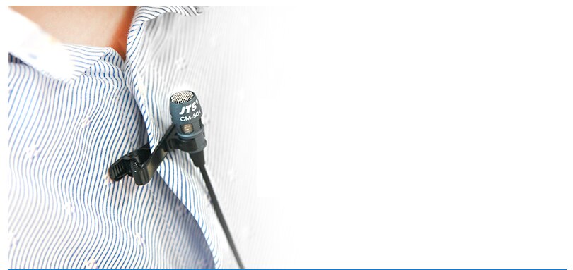 JTS CM-501 micrófono lavalier estéreo compacto, micrófono 4P para enseñanza de escenarios, mini conector (4P Mini XLR)