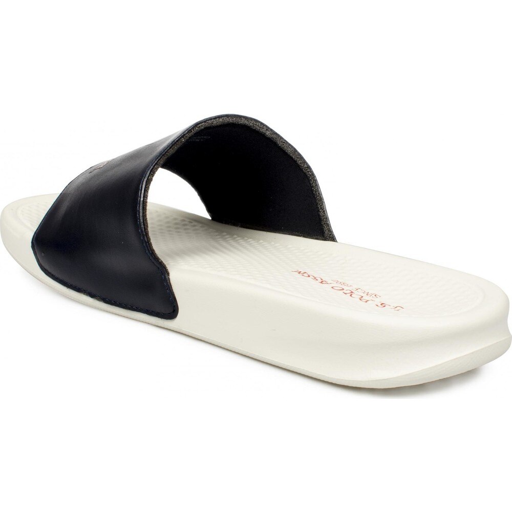 U.S. Polo Assn. Men Slipper Shoes Pearl Summer Home Non-slip Navy blue Slides Indoor Couple Sandal Soft Casual Male Light