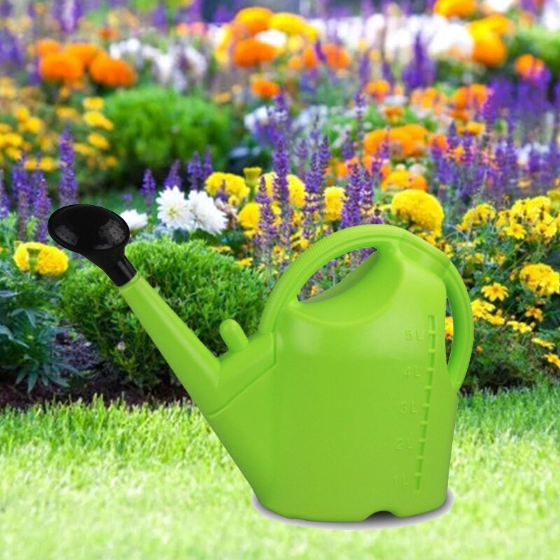 Arrosoir de grande capacité 5l, arrosage manuel Portable à Long bec, petit vaporisateur épaississant pour plantes