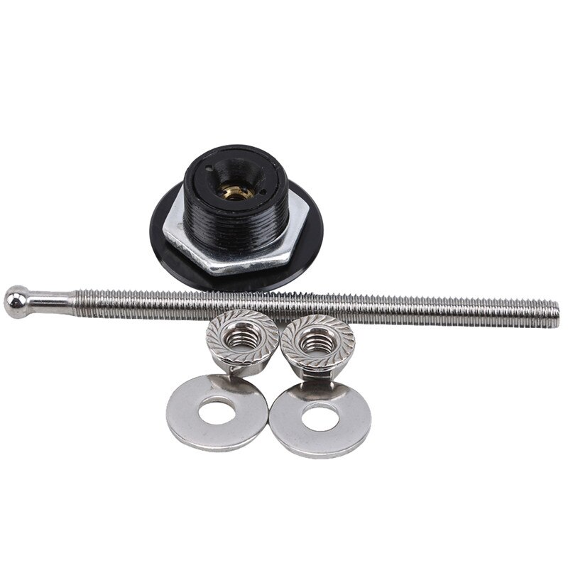 Kit de trava universal para capô, universal, 32mm/1.25 &quot;, botão de apertar, fecho para automóveis, trava rápida, de alumínio: Black long