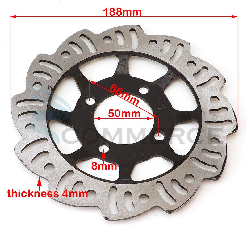 Motorcycle 190mm 220mm Front Rear disc brake plate Rotor For 125cc 140cc 150cc 160cc Quad Pit Dirt Bike Off-road motorcyclev: 190mm E