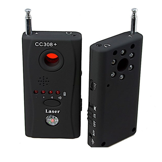 Kamera skjult finder anti spion fejldetektor  cc308 mini trådløst signal gsm gps enhed privatlivsblokering radio scanner rf spyfinder