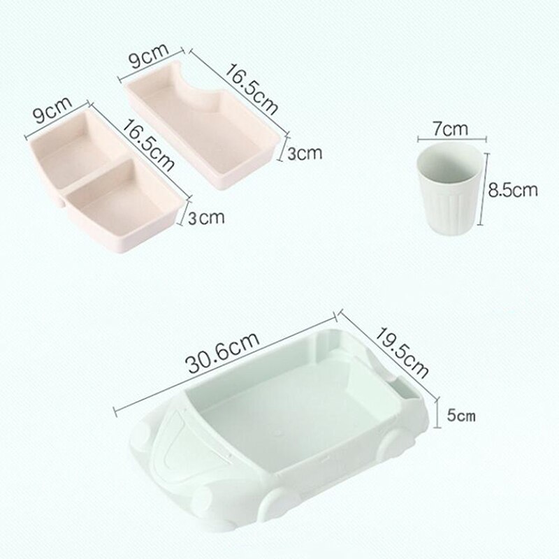 Assiette à dîner en forme de voiture pour bébé, vaisselle pour enfants, dessin animé, assiette d'entraînement, vaisselle pour enfants