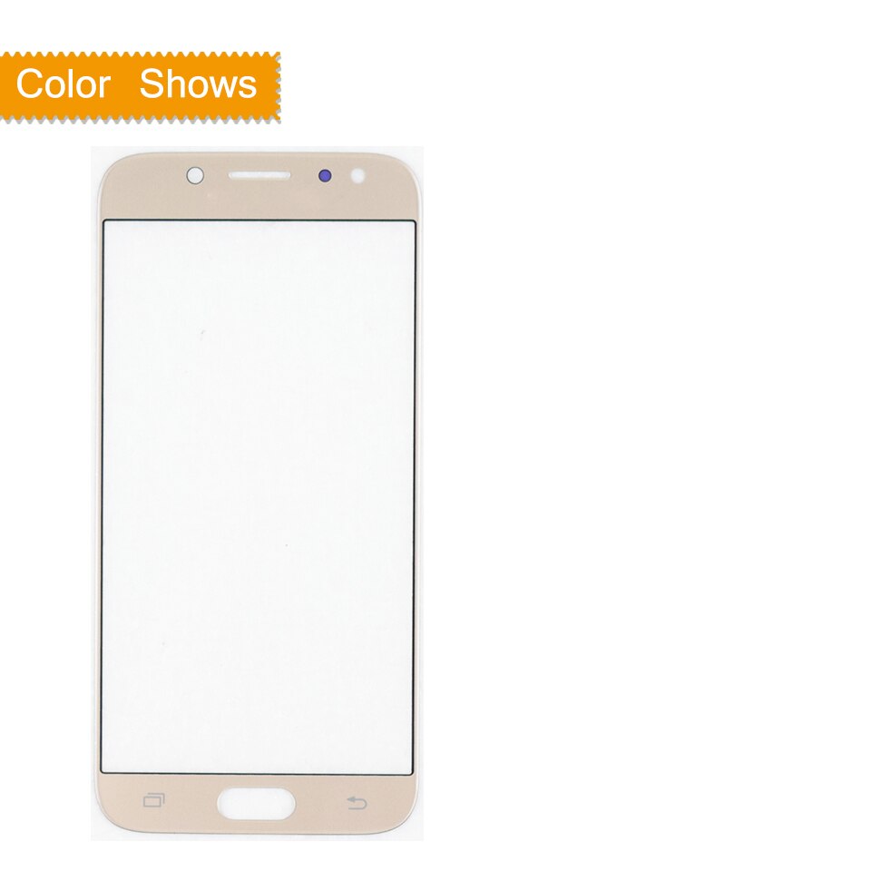 For Samsung Galaxy J7 Pro J730 J730F SM-J730F SM-J730G/DS Touch Screen Front Glass Panel TouchScreen LCD Outer Lens j7: gold no gift
