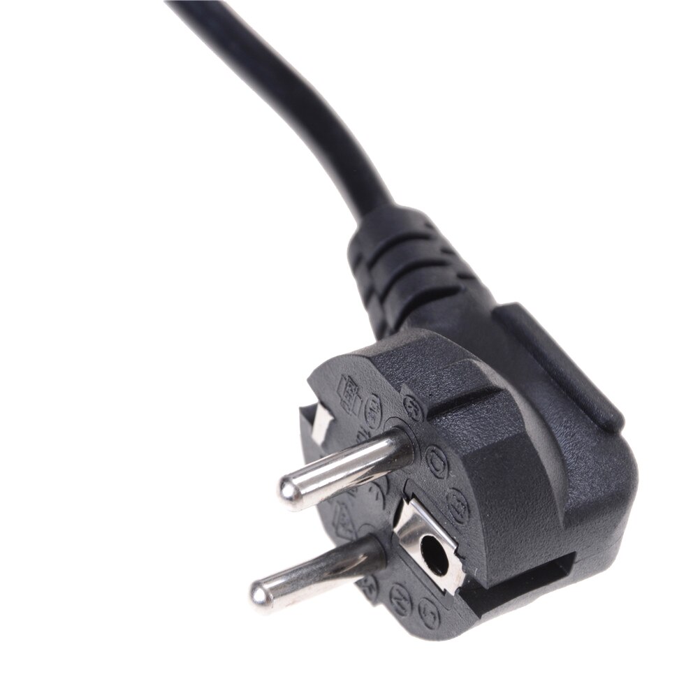 1.5m C13 IEC Kettle to European 2 pin Round AC EU Plug Power Cable Lead Cord PC