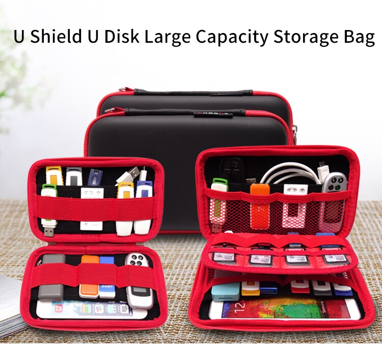 2.5 Inch Harde Schijf Accessoires Tas Voor Wd Seagate Hdd Power Telefoon Usb Kabel U Schijf Sd-kaart Power bank Travel Organizer Box