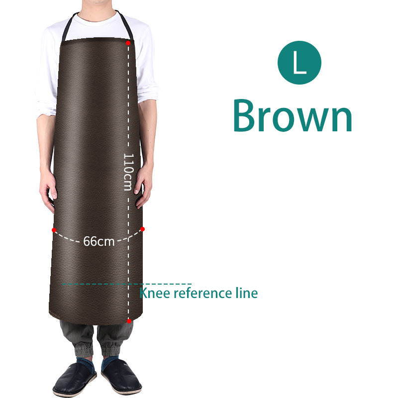 Lederschürze, wasserdicht, ölbeständig, Aquakultur, verlängerte PU-Verdickung, Küche, Kantine, Restaurant, Arbeitsschutz, Haushaltsgerät: Grün