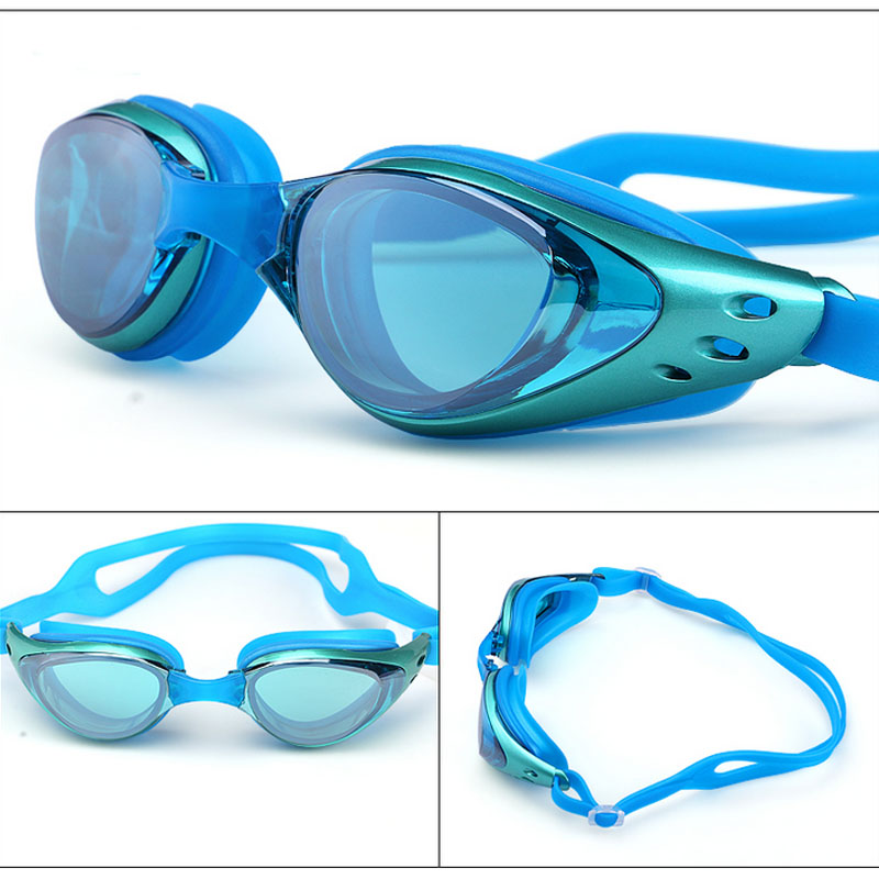Myopia Swimming Glasses Prescription -1.0~-10 Waterproof Adults Children Anti Fog Swim Eyewear Silicone Diopter Diving Goggles