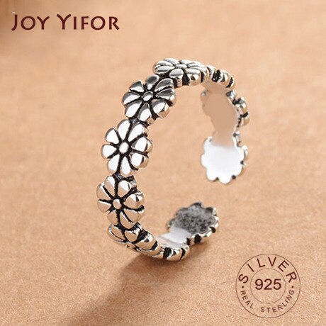 925 Sterling Silber Blumen Finger Ringe Dazzling Daisy Wiese Stapelbar Ring, Klar CZ Für Frauen Hochzeit Schmuck: Default Title
