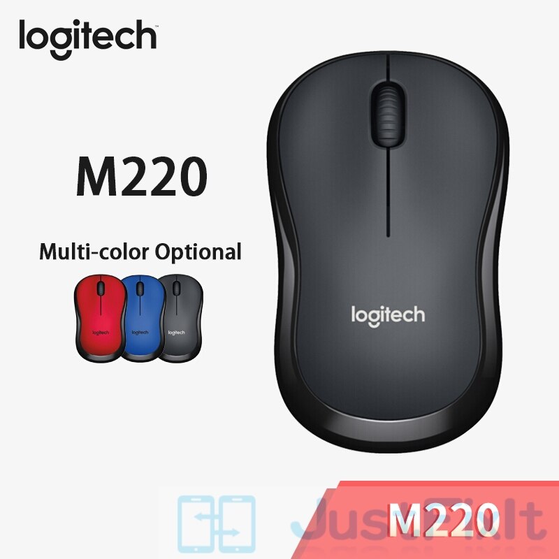 Logitech M220 inalámbrico ratón de ratón con 2,4 GHz de alta óptica ergonómico Mouse para video juegos de PC para Mac OS/Ventana 10/8/7