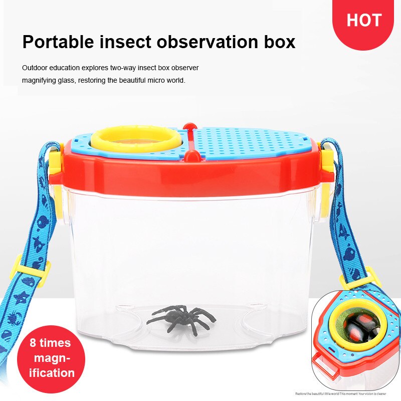 Insect Collection Box Kinderen Biologische Wetenschap Insect Shell Observatie Doos Student Leren Speelgoed Vergrootglas