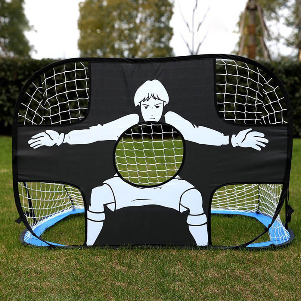 Nylon Voetbaldoel Net Opvouwbaar Voetbaldoel Volwassenen Voetbal Doelnet Voor Speeltuin Achtertuin Indoor Buiten: YELLOW