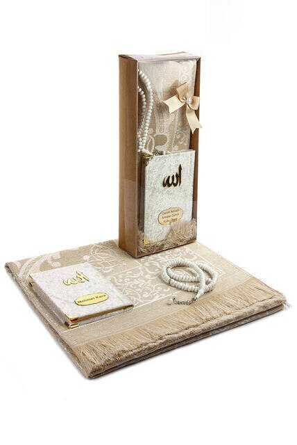 Gebed Tapijt Met Yasin Surah Boek Tasbih Rozenkrans Islamitische Set Voor Moslim Ramadan Gebed Matten Voor Thuis Moskee moslims Hol: Lavendel