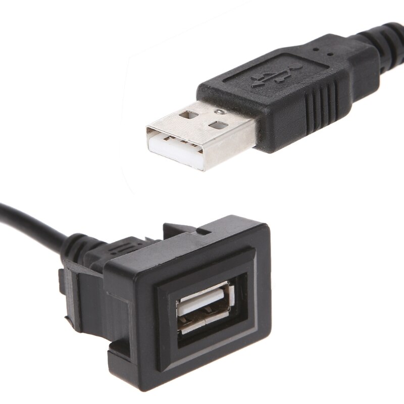 AUX USB Port Cable 12-24V Cord Wire USB Charging Adapter for toyota Vios/Corolla