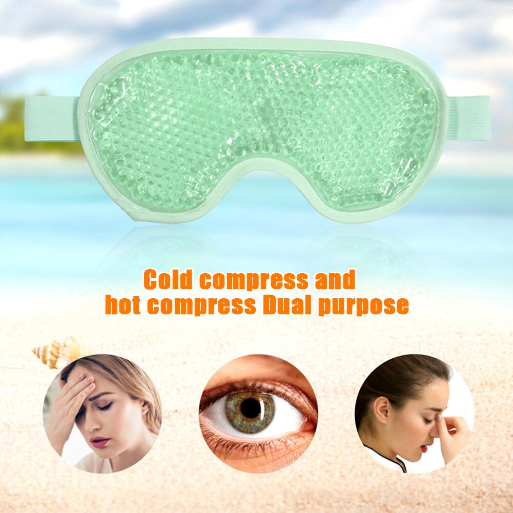 Elastic Band Heat Cold Therapy Home Office Eye Cover With Gel Beads First Aid Portable Puffy Eyes Cooling Pain Relief Reusable
