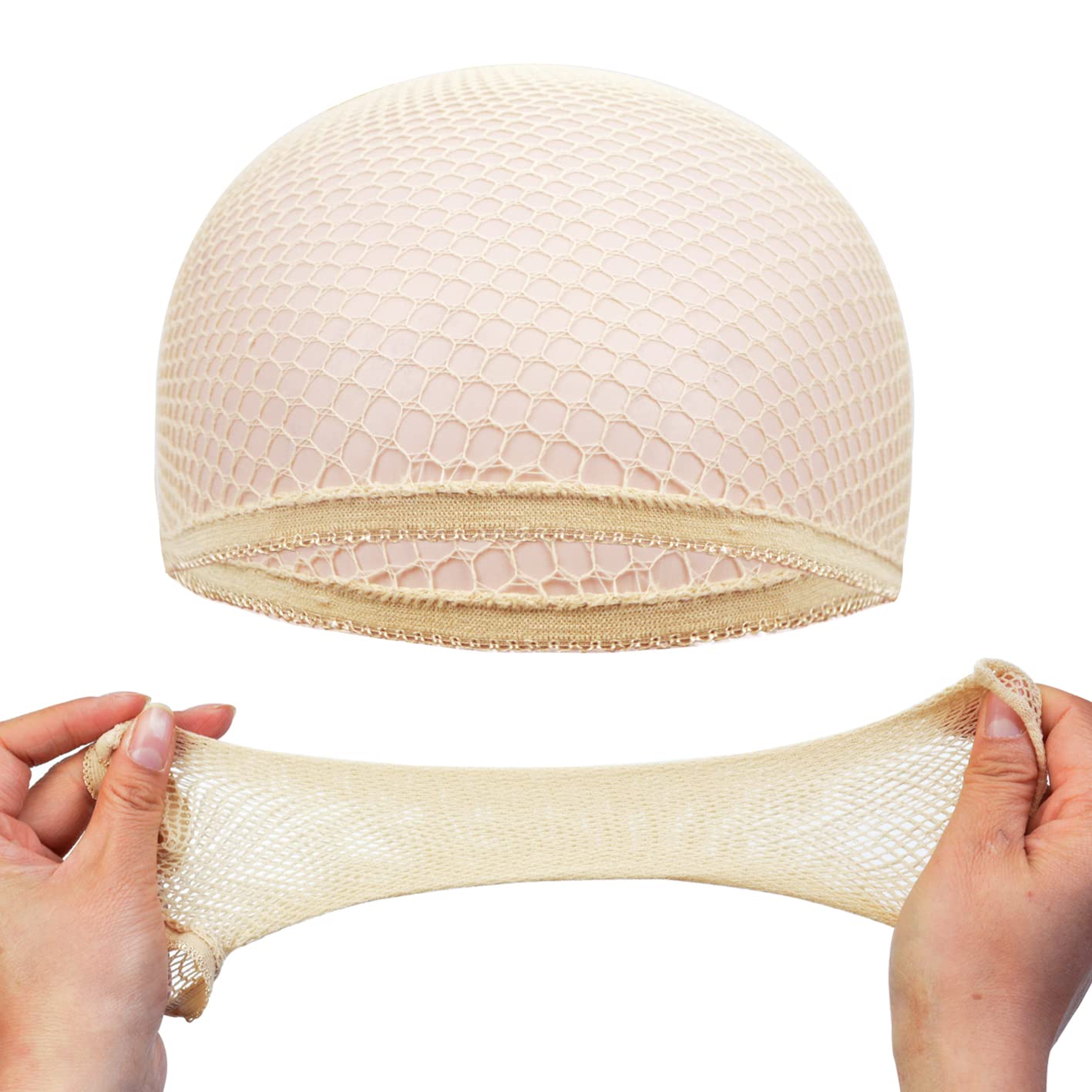 Gorro de malla para peluca, red para el cabello de nailon, nuevas redecillas elásticas para el cabello, gorros de peluca tejidos de malla a la para hacer peluca para mujer