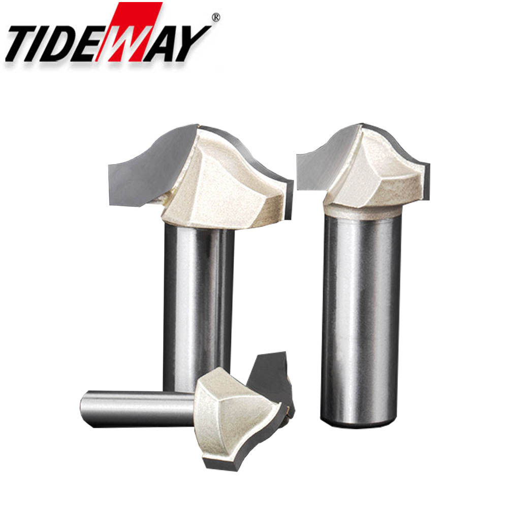 Tideway Round Bottom Clearing Bit Grade Woodworking Cutters CNC Tool Line Type Trimming Milling Cutter For Wood
